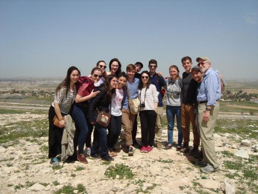 Prof. David Jacobson with Students in Israel (Spring 2015)